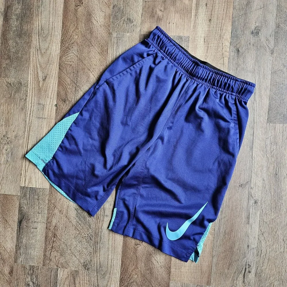 Nike Youth Basketball Set – Blue T-Shirt & Shorts – Size Youth M – GUC